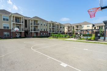 Outdoor basketball court